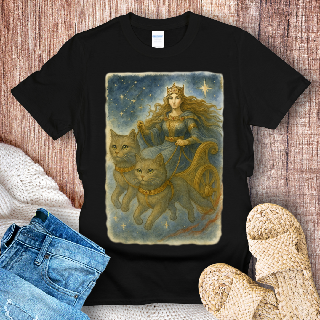 Freya’s Chariot Crew Cat T-shirt