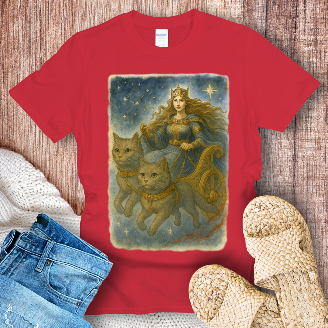 Freya’s Chariot Crew Cat T-shirt