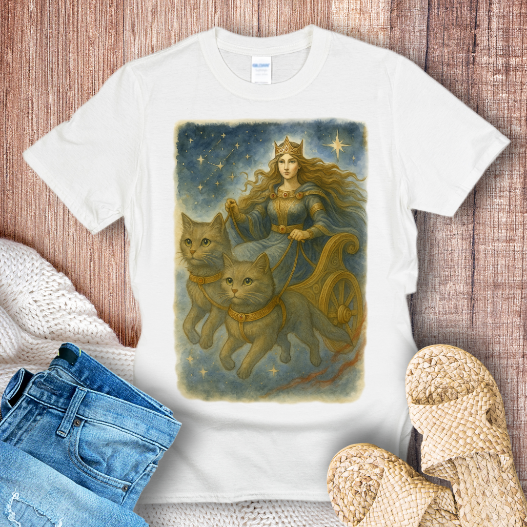 Freya’s Chariot Crew Cat T-shirt