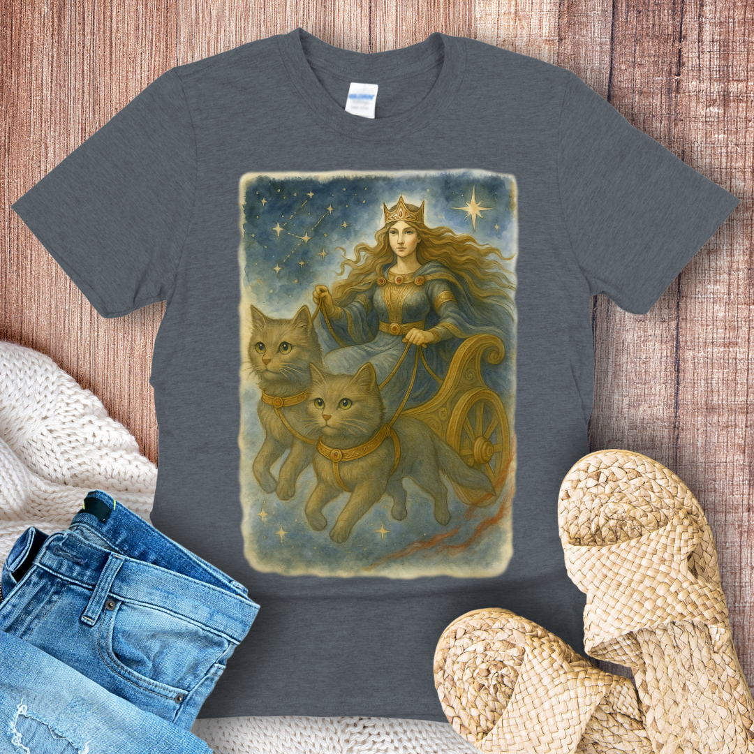 Freya’s Chariot Crew Cat T-shirt