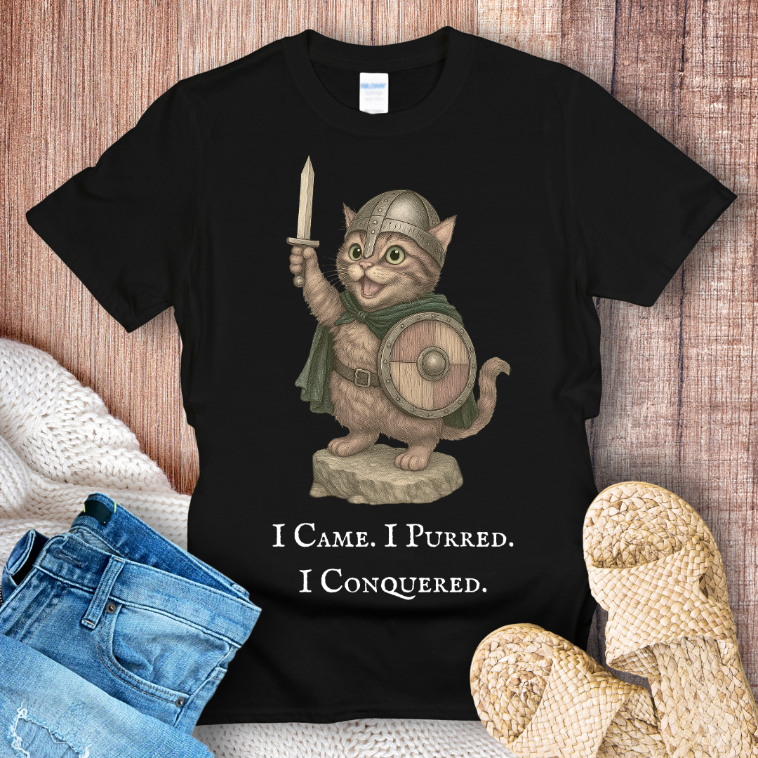 I Came I Purred I Conquered Cat T-shirt
