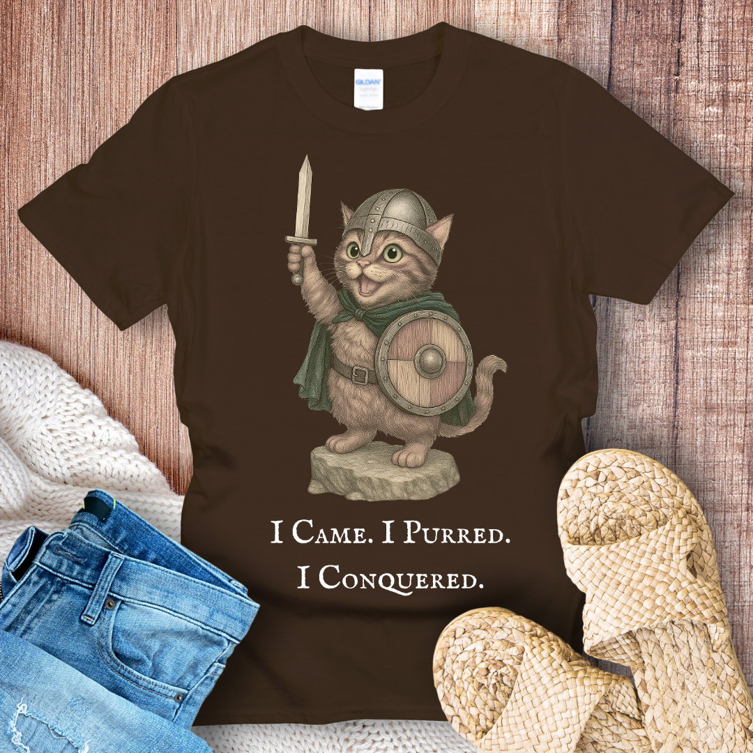 I Came I Purred I Conquered Cat T-shirt
