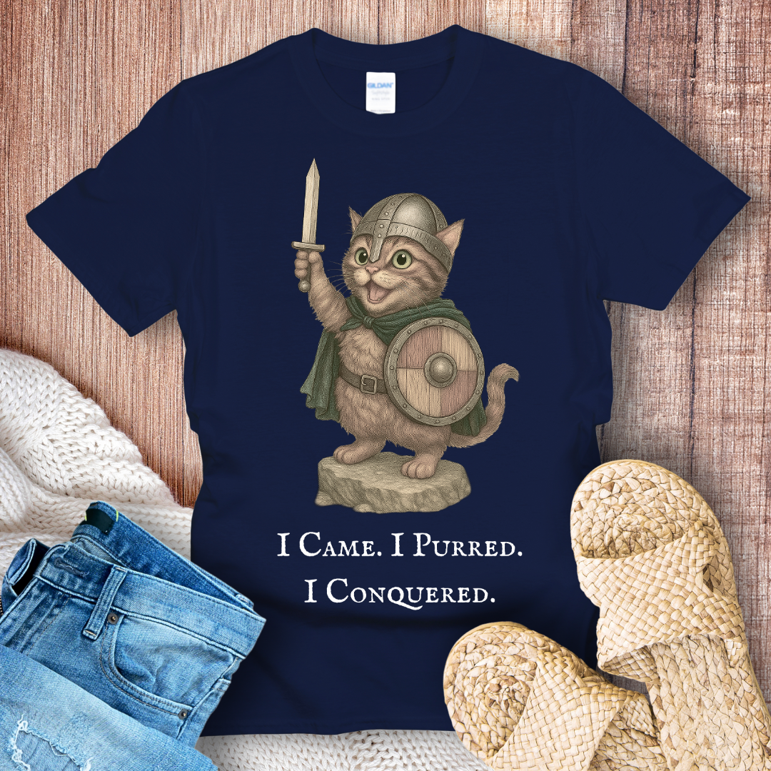 I Came I Purred I Conquered Cat T-shirt
