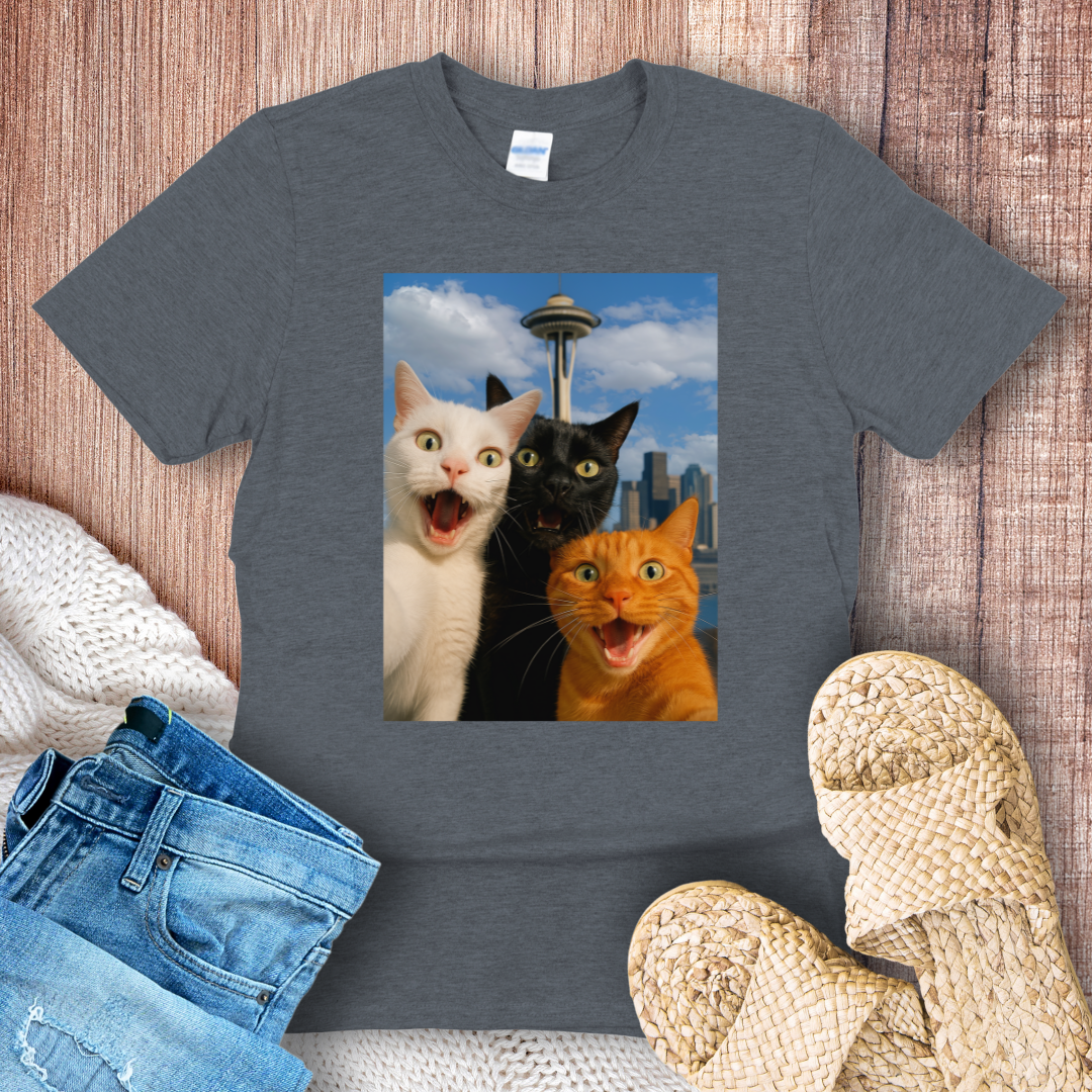Selfie Cats In Seattle T-Shirt