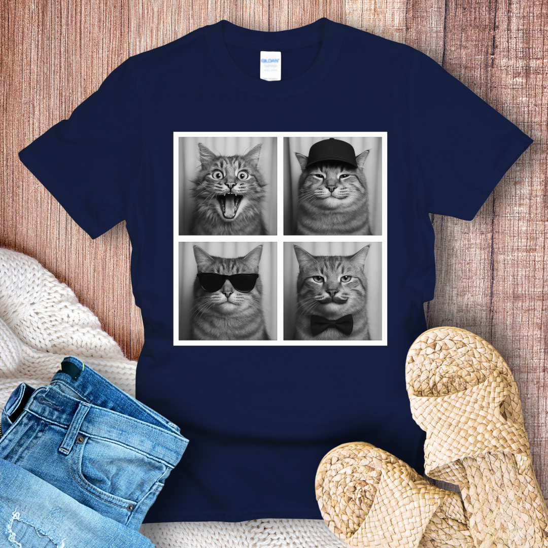 Crazy Cat in Photoboth T-shirt