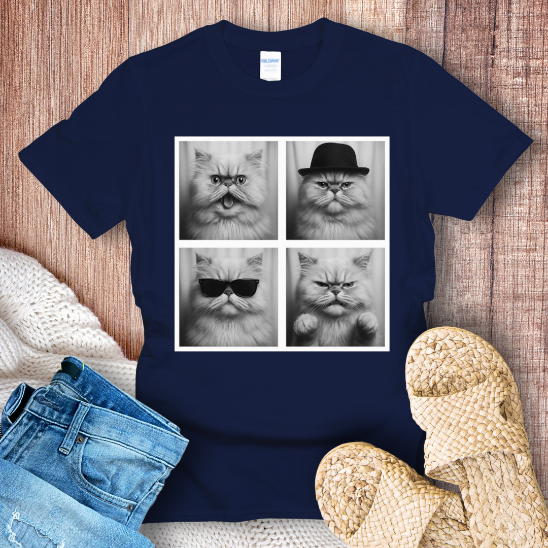 Persian Cat in Photoboth T-shirt