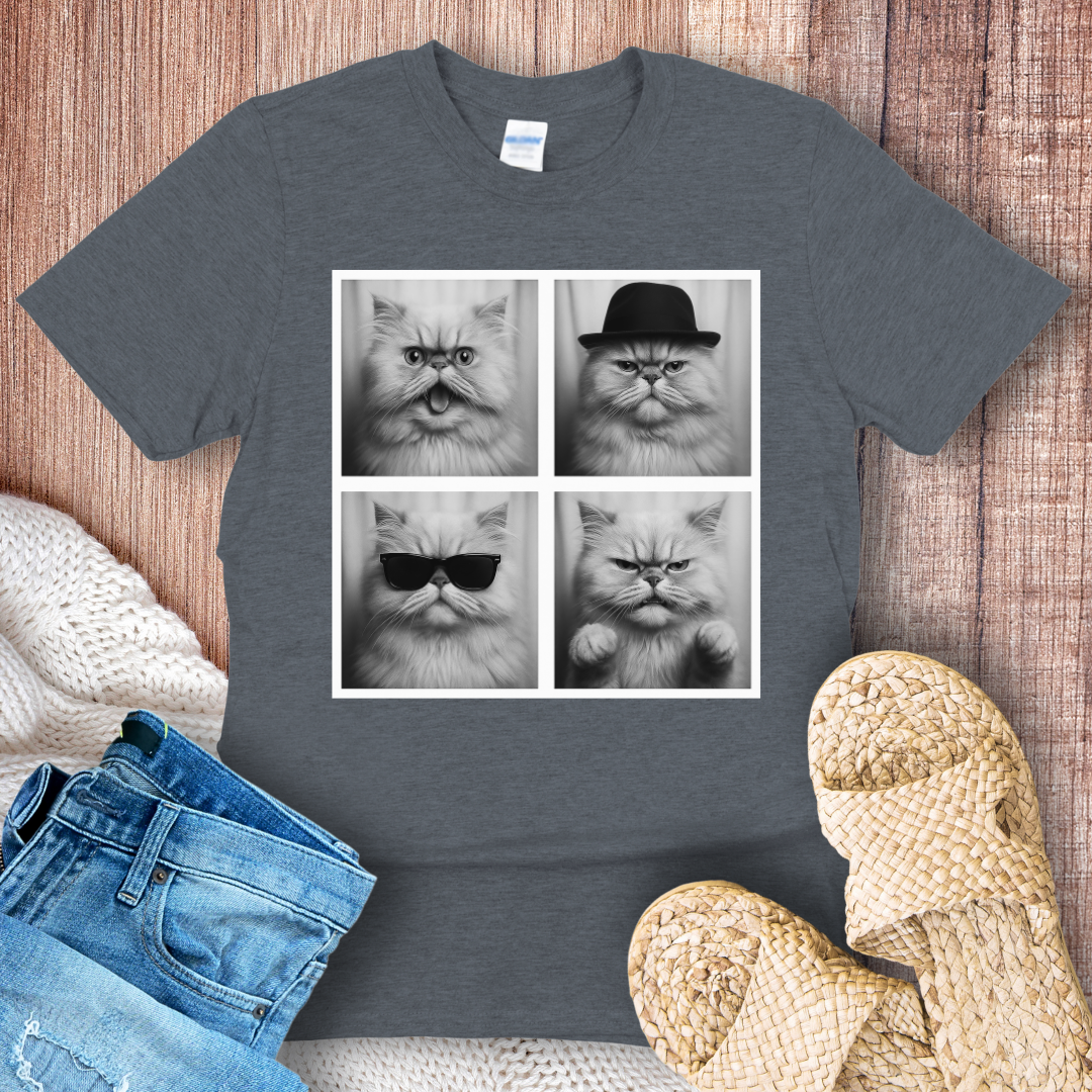 Persian Cat in Photoboth T-shirt