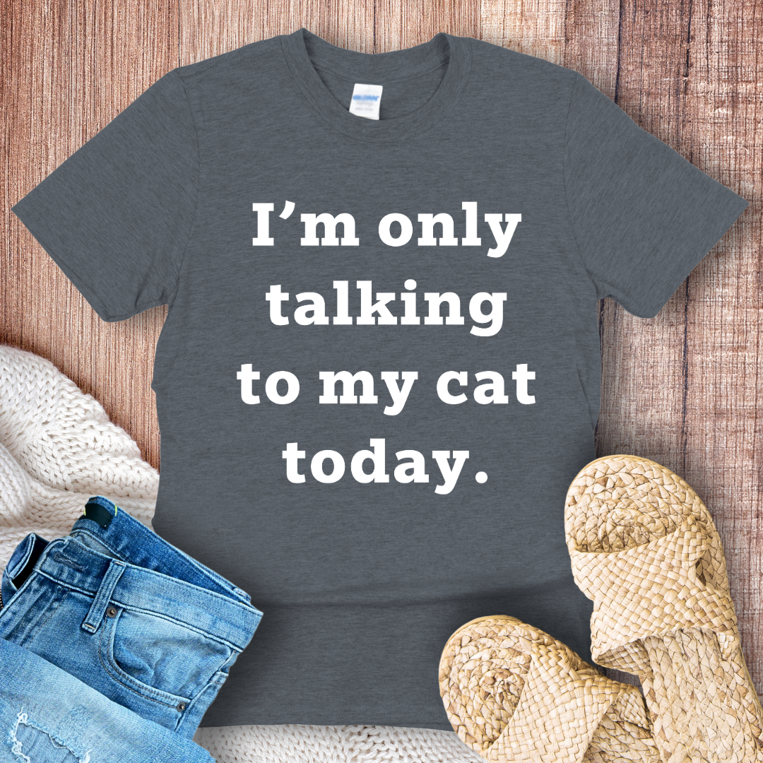 I'm Only Talking to My Cat Today T-shirt