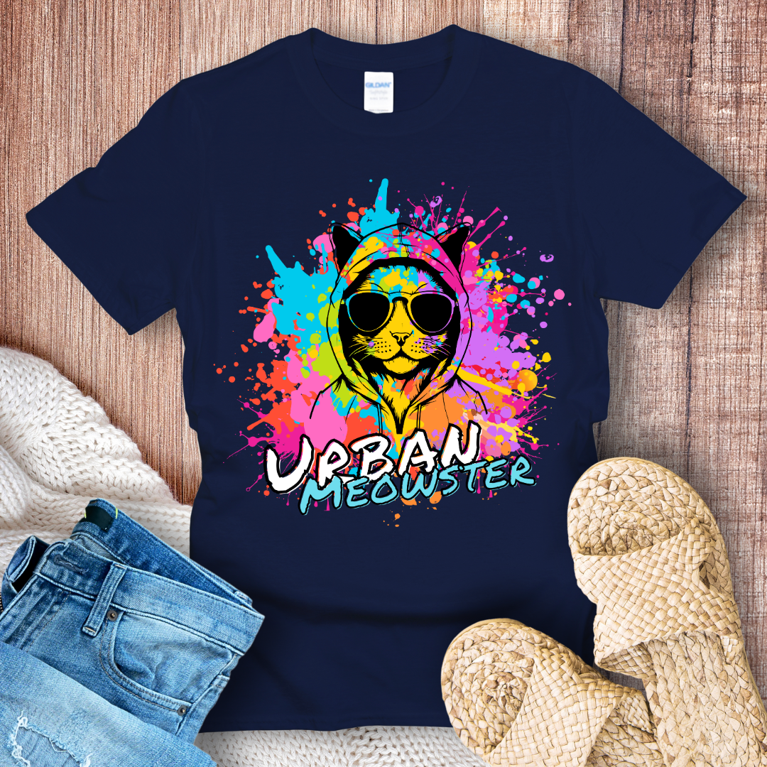 Urban Meowster – Graffiti Cat T-Shirt