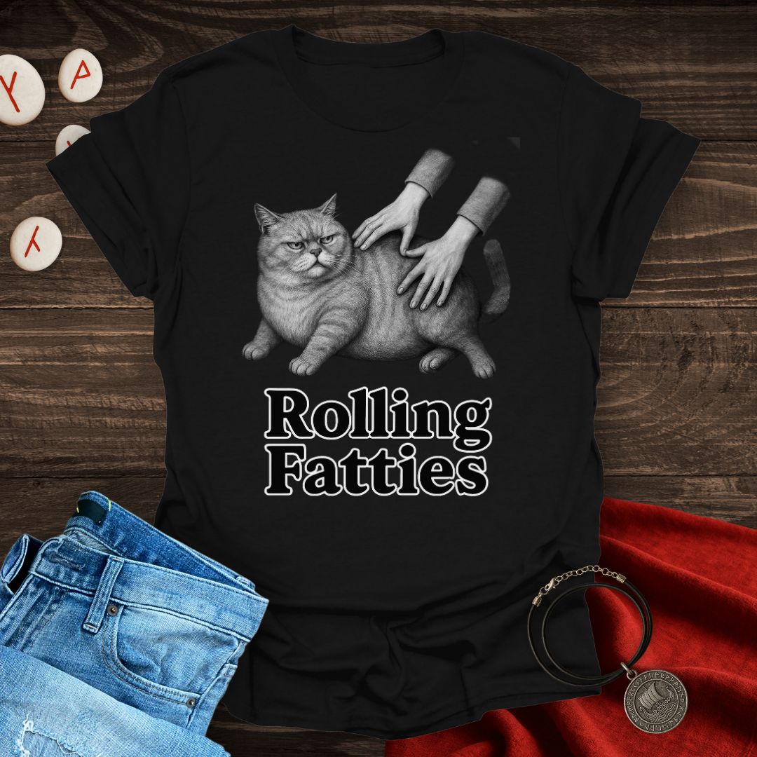Rolling Fatties Cat T-shirt