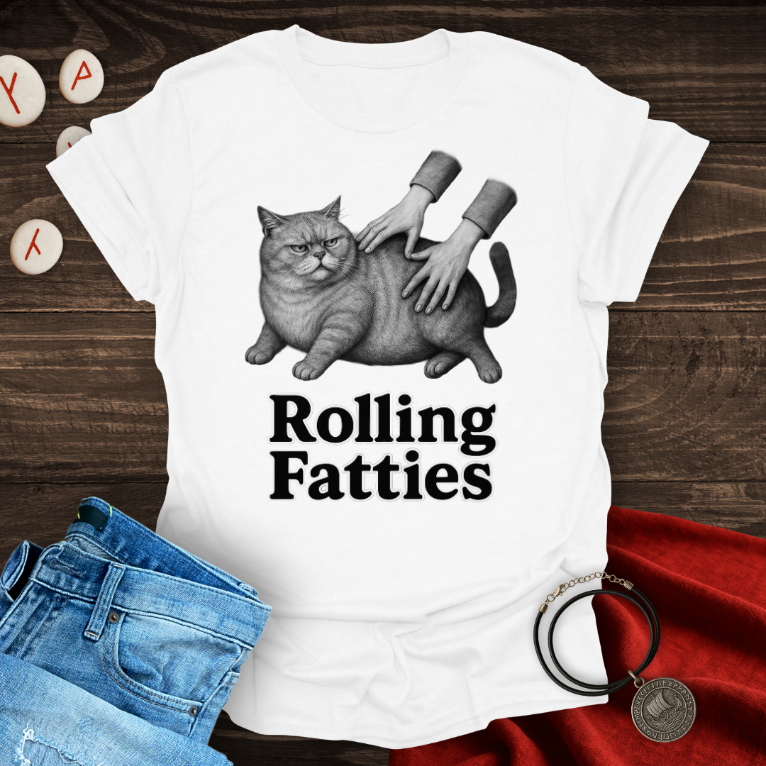 Rolling Fatties Cat T-shirt