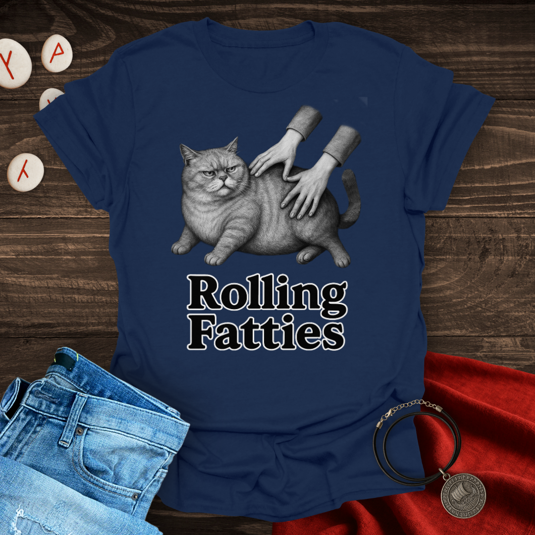 Rolling Fatties Cat T-shirt