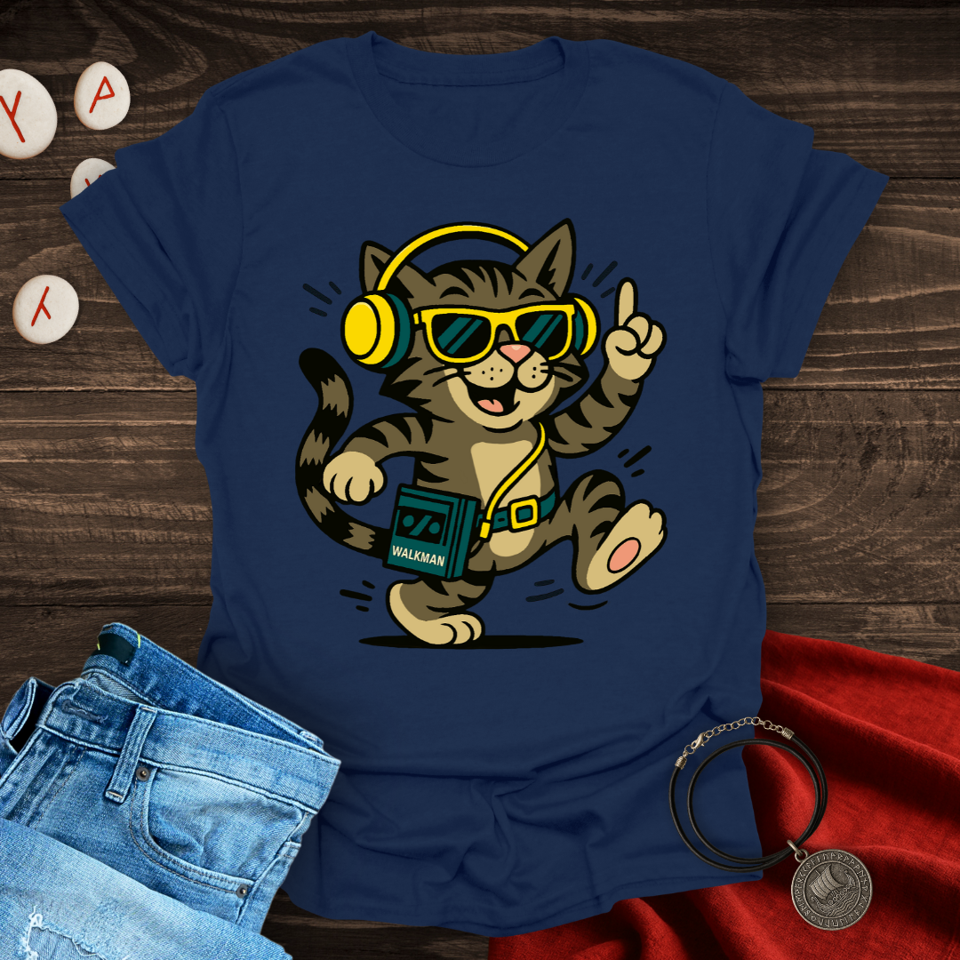 90s Style Dancing Cat T-shirt