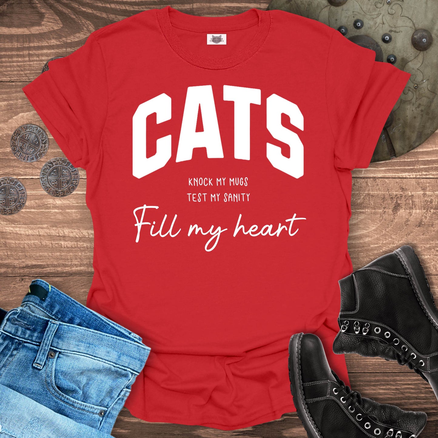 Cats Knock My Mugs – T-Shirt