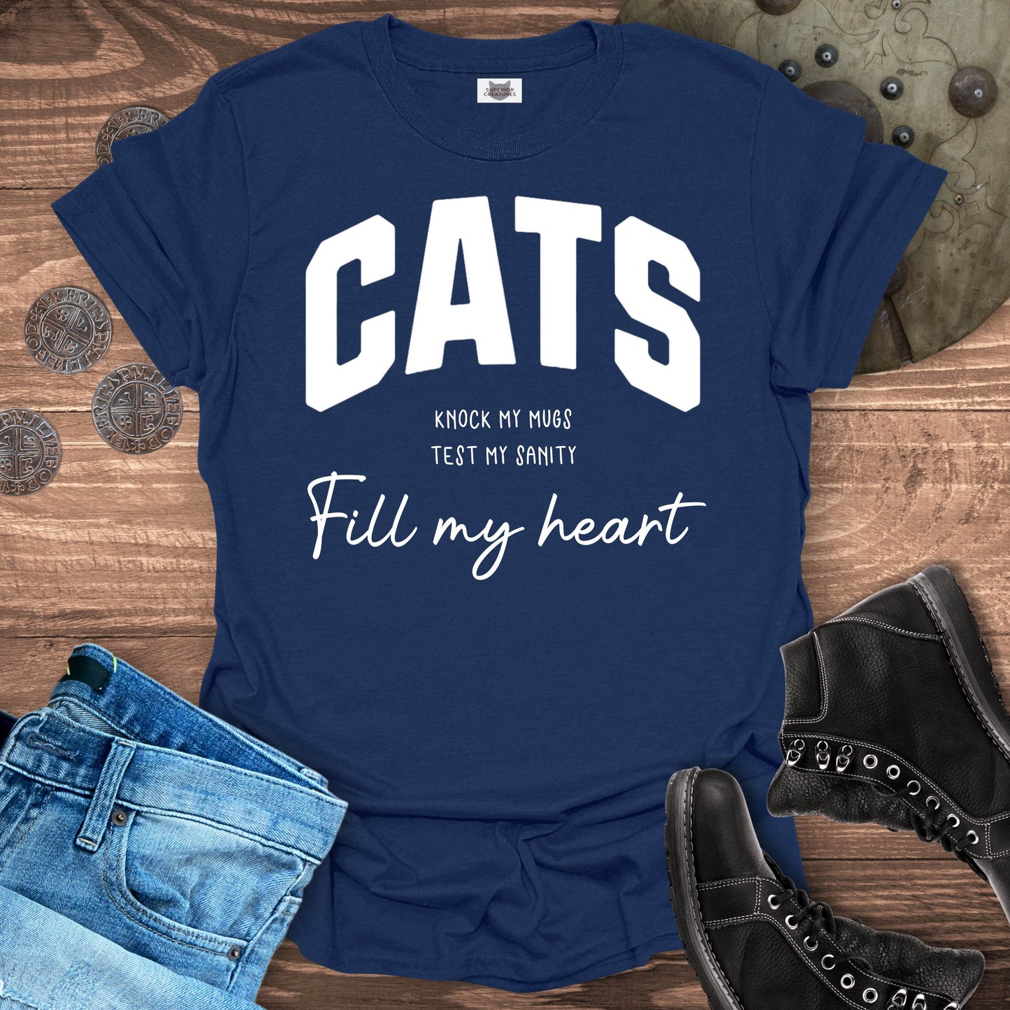Cats Knock My Mugs – T-Shirt