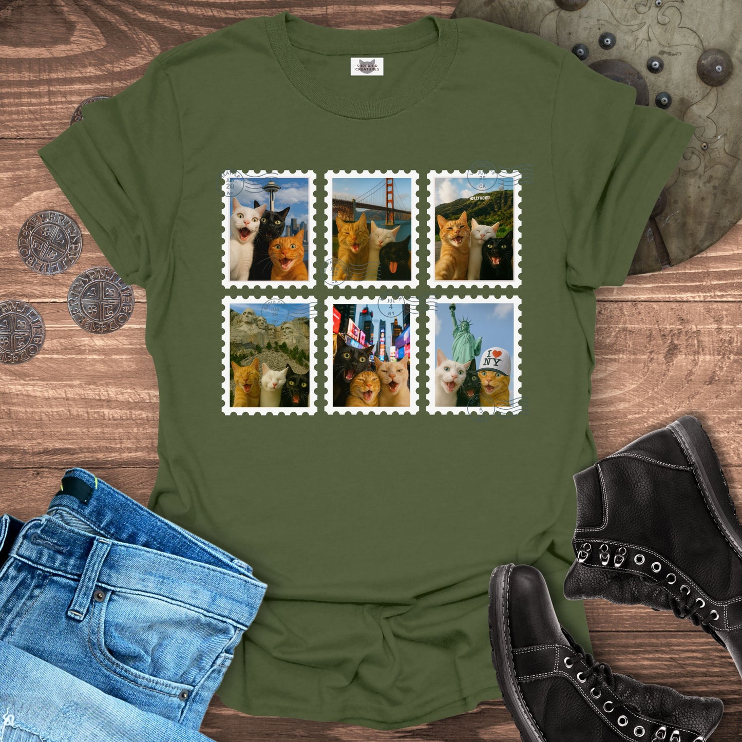 Selfie Cats USA Tour T-Shirt