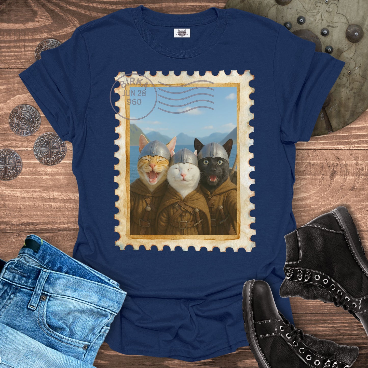 Selfie Cats Viking Edition T-Shirt