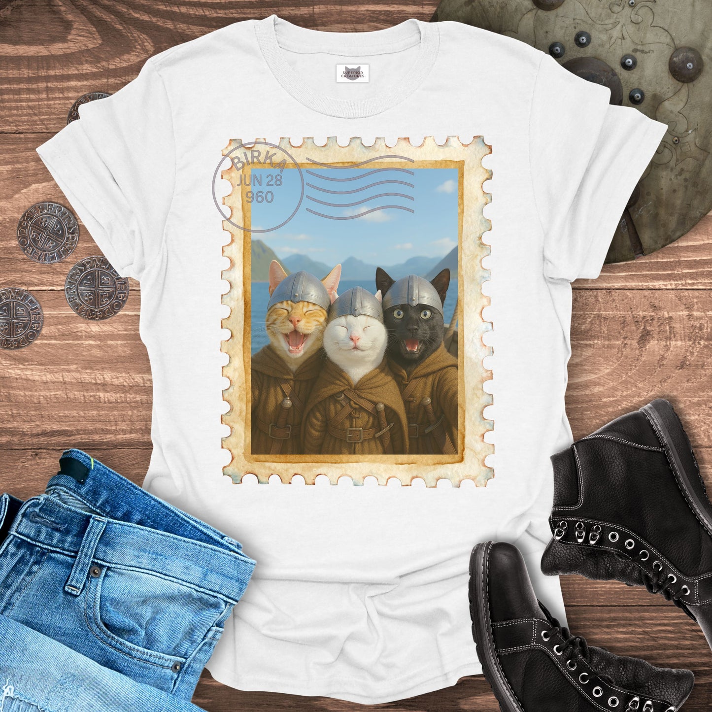 Selfie Cats Viking Edition T-Shirt