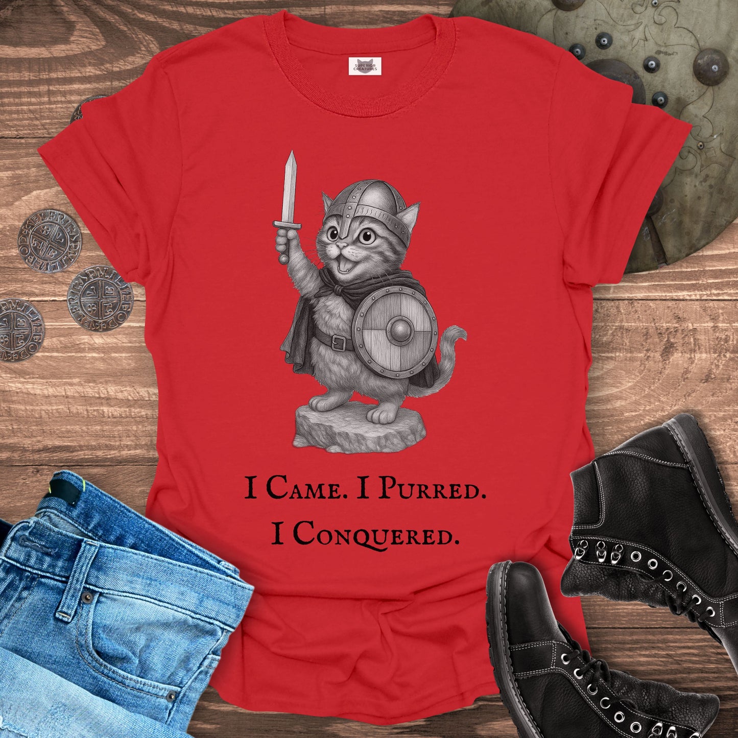 I Came I Purred I Conquered Cat T-shirt