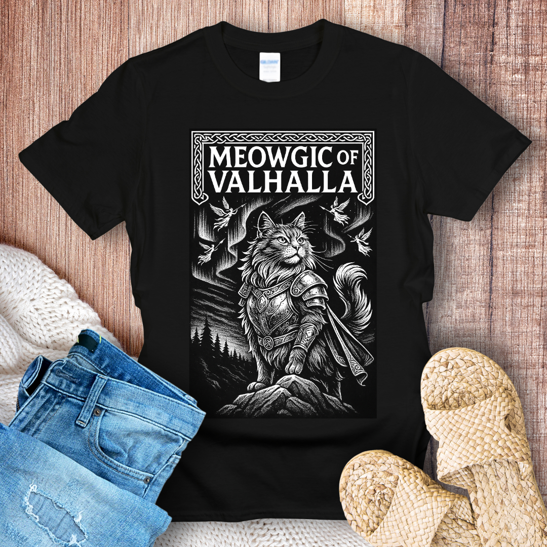 Meowgick of Valhalla T-shirt