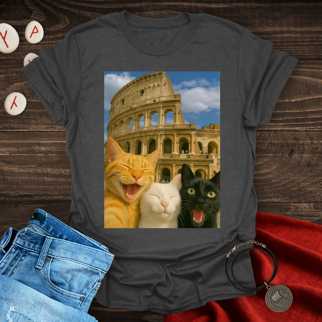 Selfie Cats in Rome T-shirt
