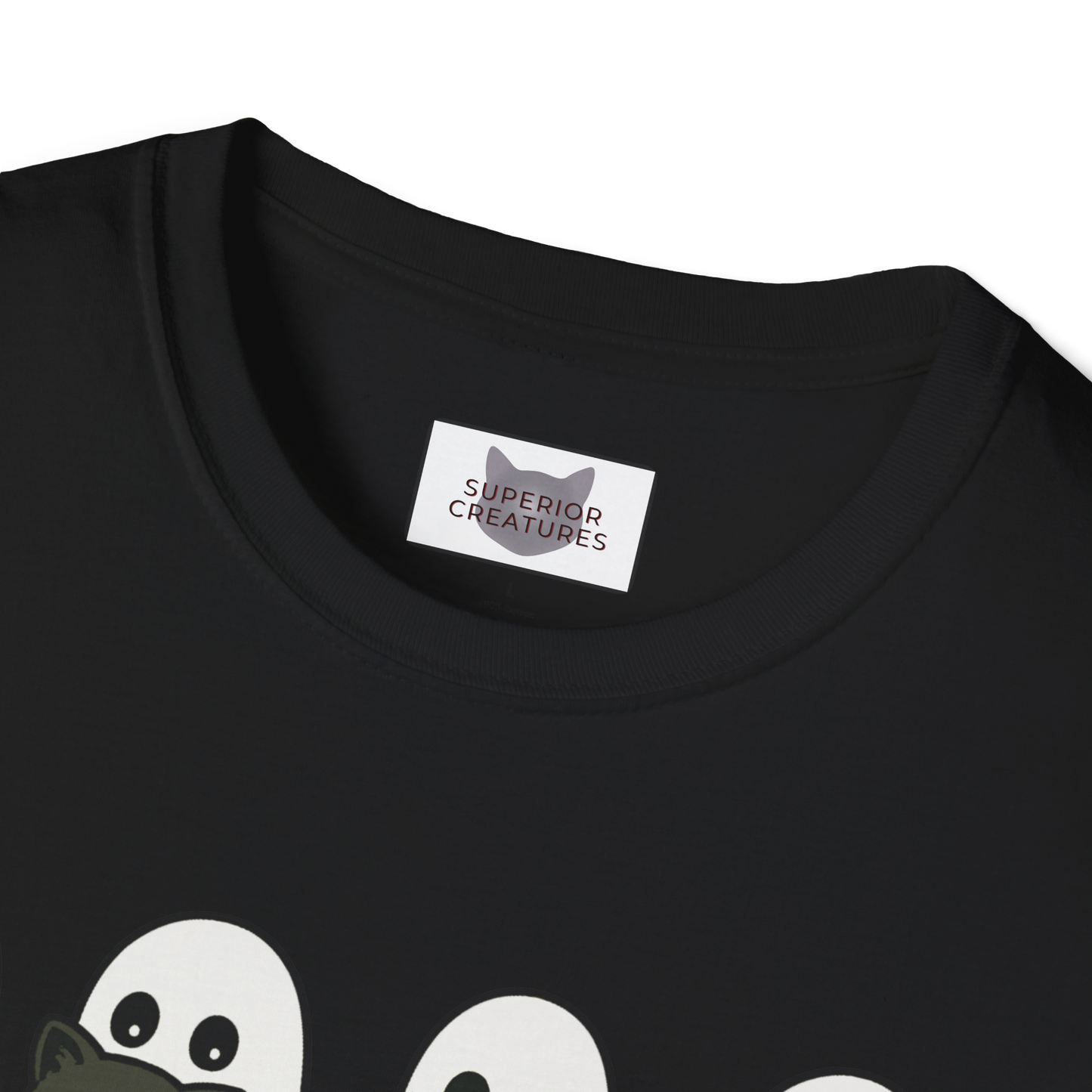 Ghosts & Black Cats – Halloween Graphic T-Shirt