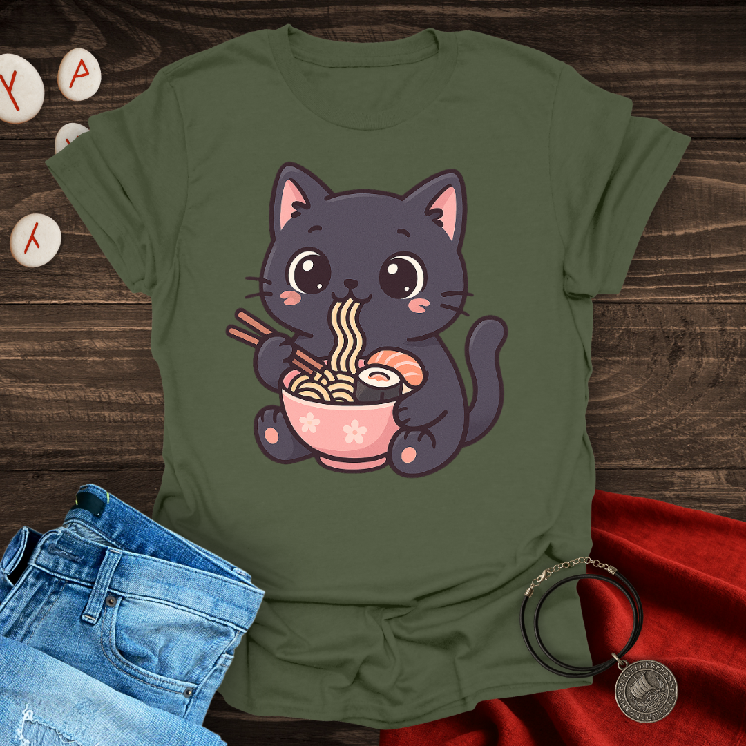 Noodle Cat Kawaii Style T-shirt