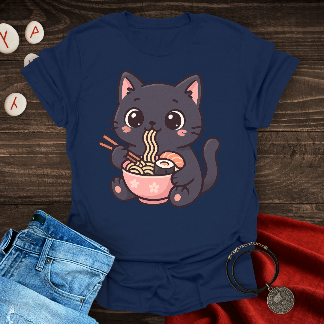 Noodle Cat Kawaii Style T-shirt