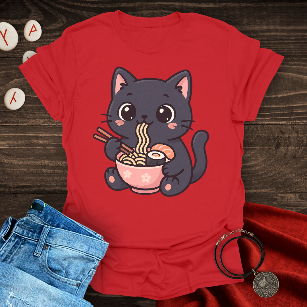 Noodle Cat Kawaii Style T-shirt