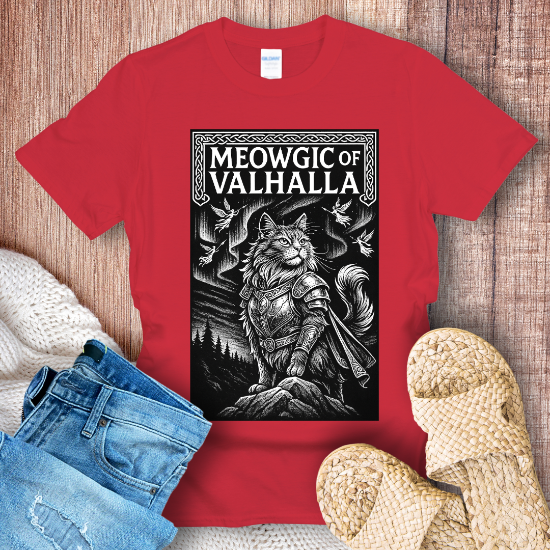 Meowgick of Valhalla T-shirt