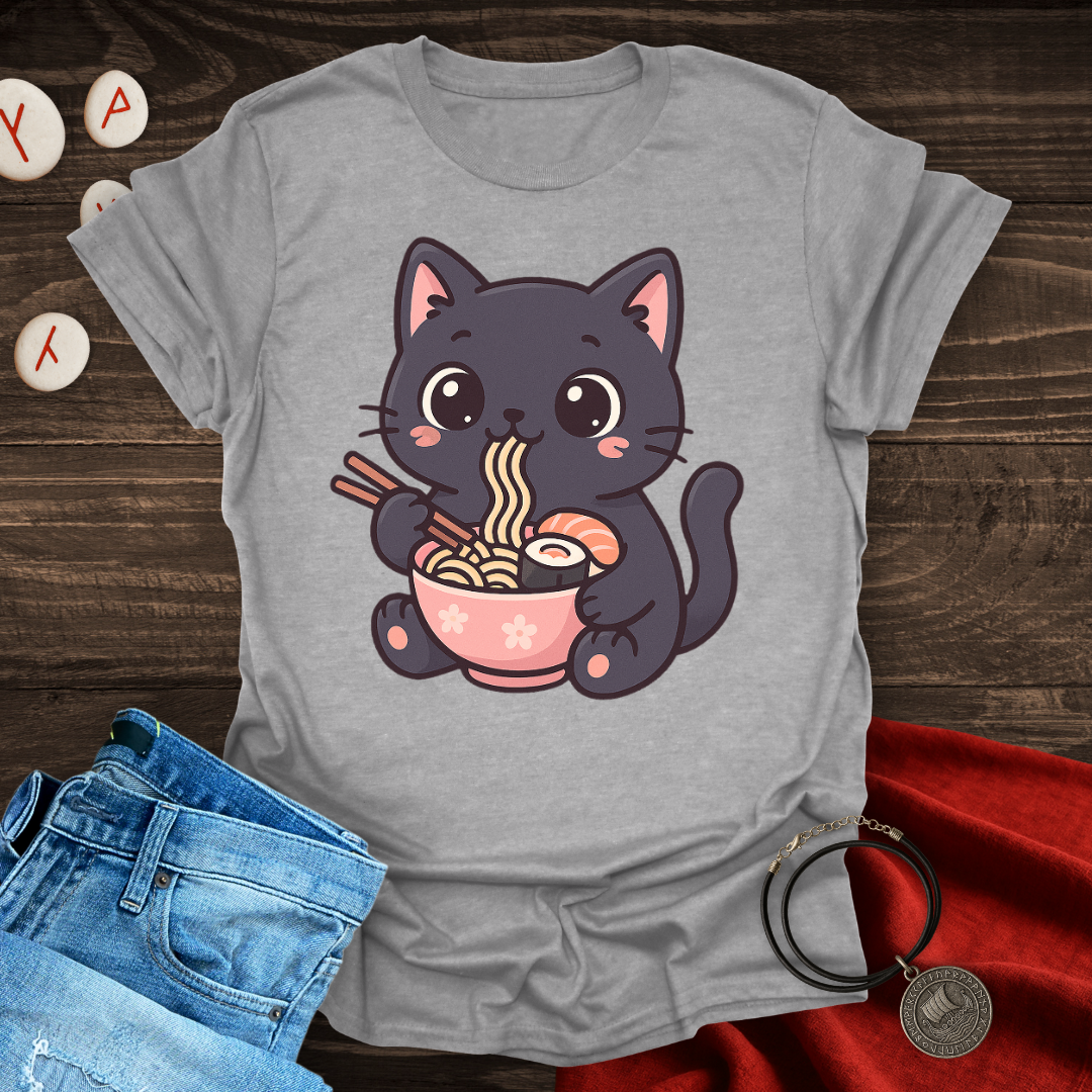 Noodle Cat Kawaii Style T-shirt