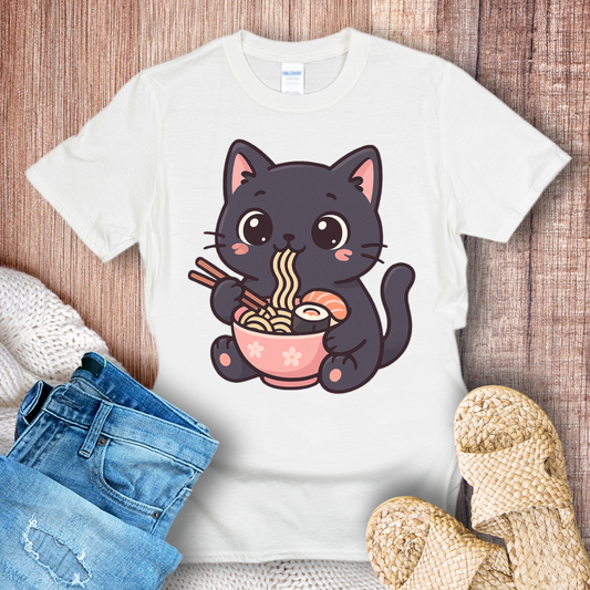 Noodle Cat Kawaii Style T-shirt