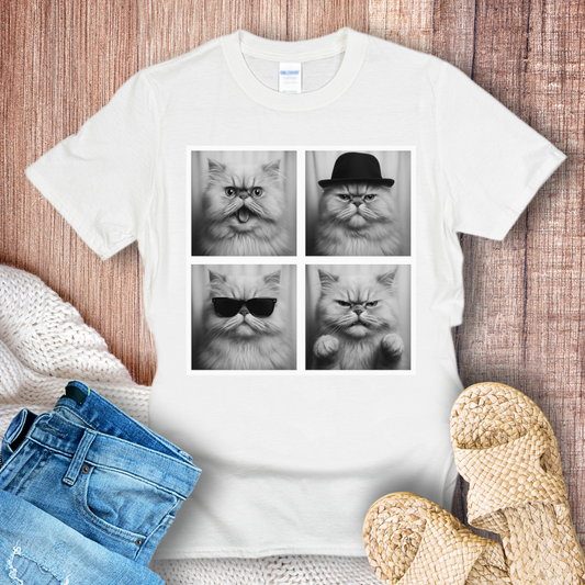 Persian Cat in Photoboth T-shirt