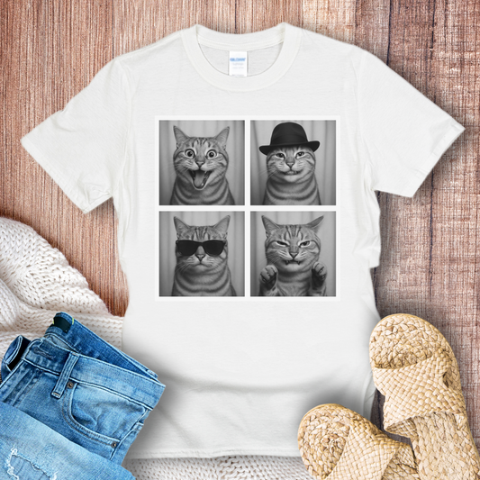 American Shorthair Cat in Photoboth T-shirt