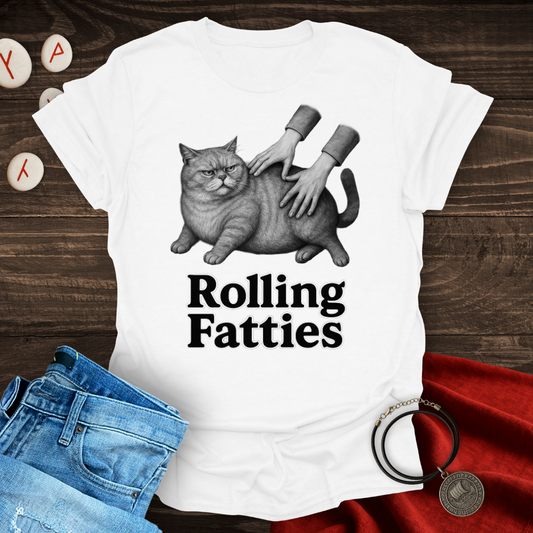Rolling Fatties Cat T-shirt