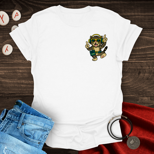90s Dancing Cat – Back Print Edition T-Shirt