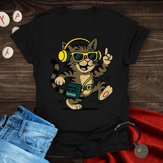 90s Style Dancing Cat T-shirt