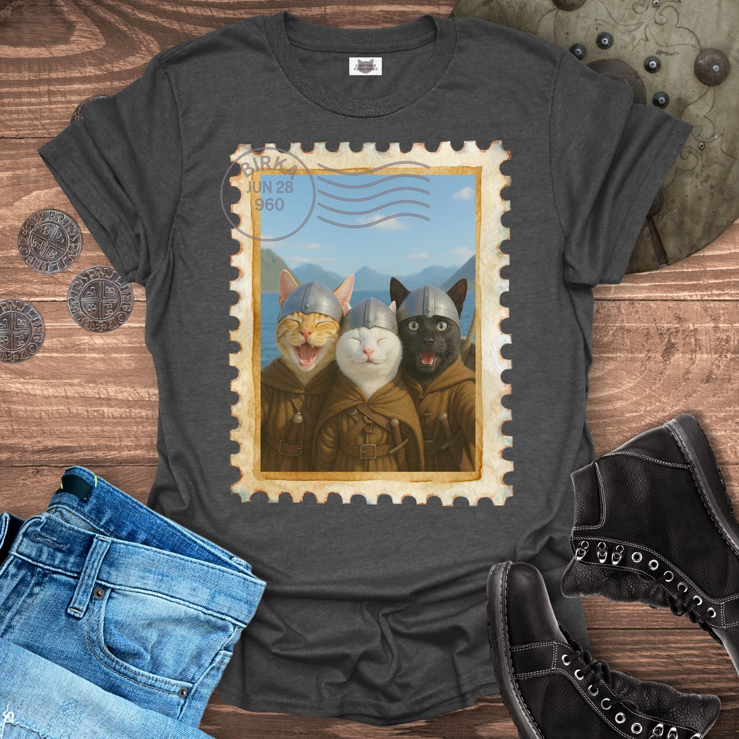 Selfie Cats Viking Edition T-Shirt