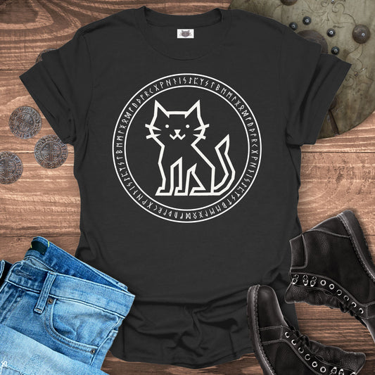 Runestone Cat – Viking T-Shirt