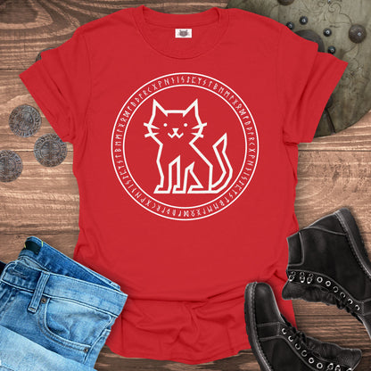 Runestone Cat – Viking T-Shirt