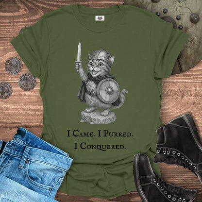 I Came I Purred I Conquered Cat T-shirt