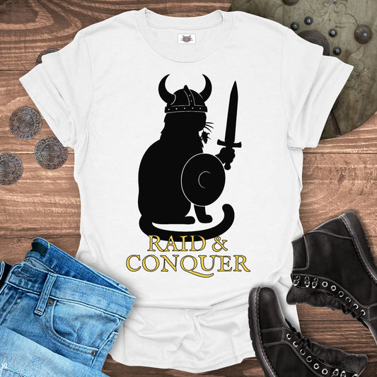 Raid & Conquer Viking Cat T-shirt