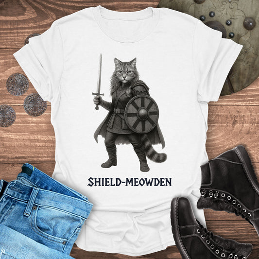Shield-Meowden Viking Cat T-Shirt
