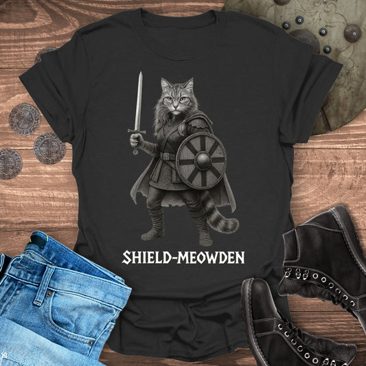 Shield-Meowden Viking Cat T-Shirt
