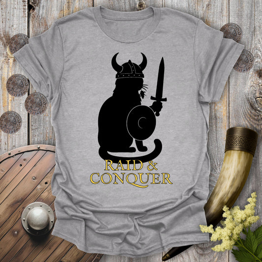 Raid & Conquer Viking Cat T-shirt