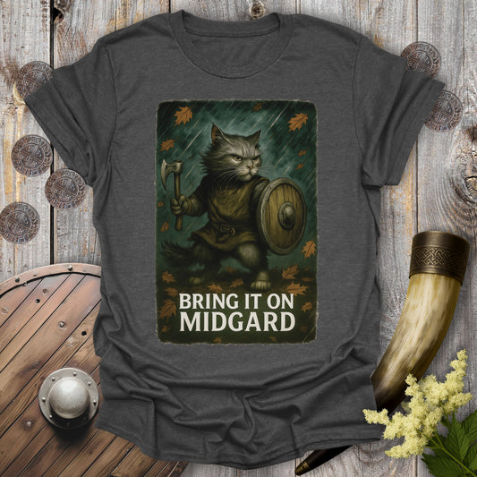 Bring It On Midgard – Viking Cat T-Shirt