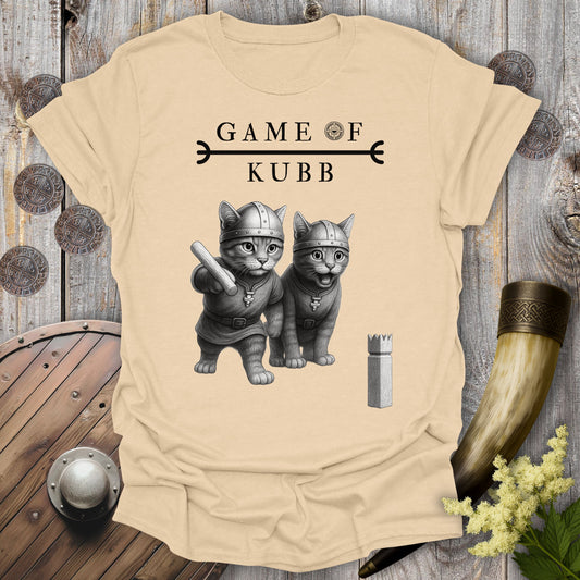 A Game of Kubb Viking Cat T-shirt