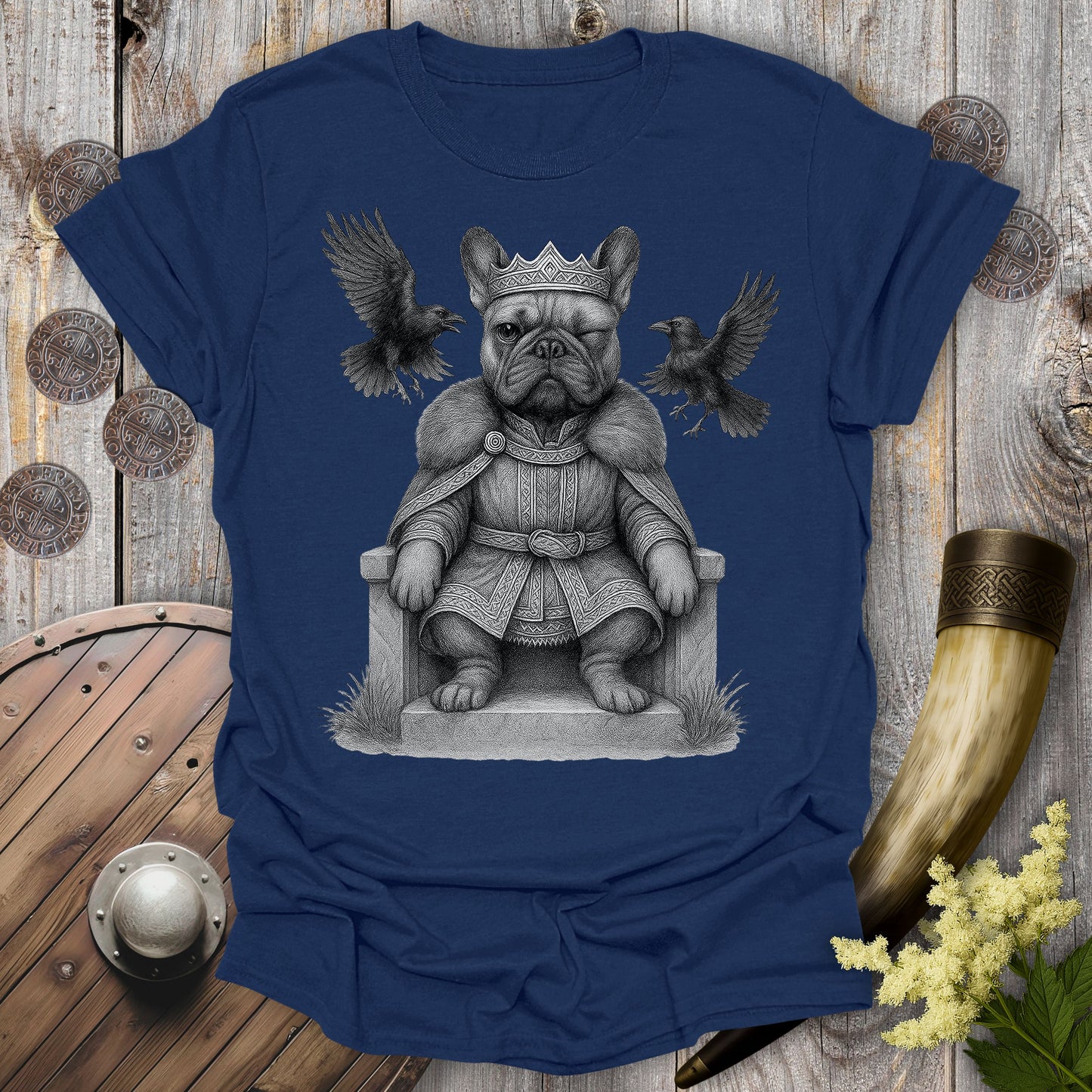 Odin the Bullgod Viking Dog T-Shirt