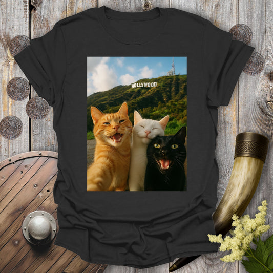 Selfie Cats in Hollywood T-Shirt