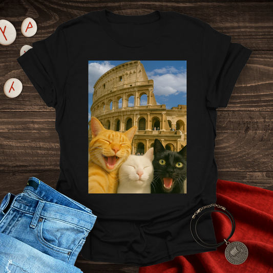 Selfie Cats in Rome T-shirt